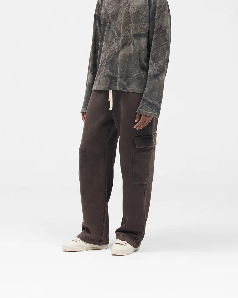 Initial Cargo Sweatpants - Coffee