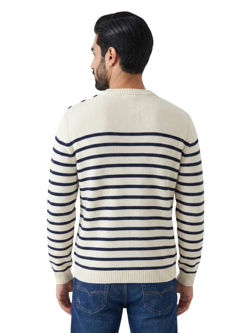Pull marinière homme grand – Manches très longues