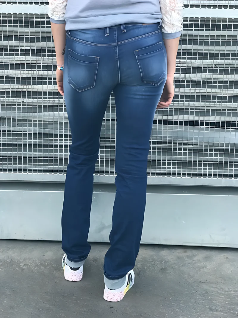 Jean femme grande slim délavé stone– Entrejambe 95 cm