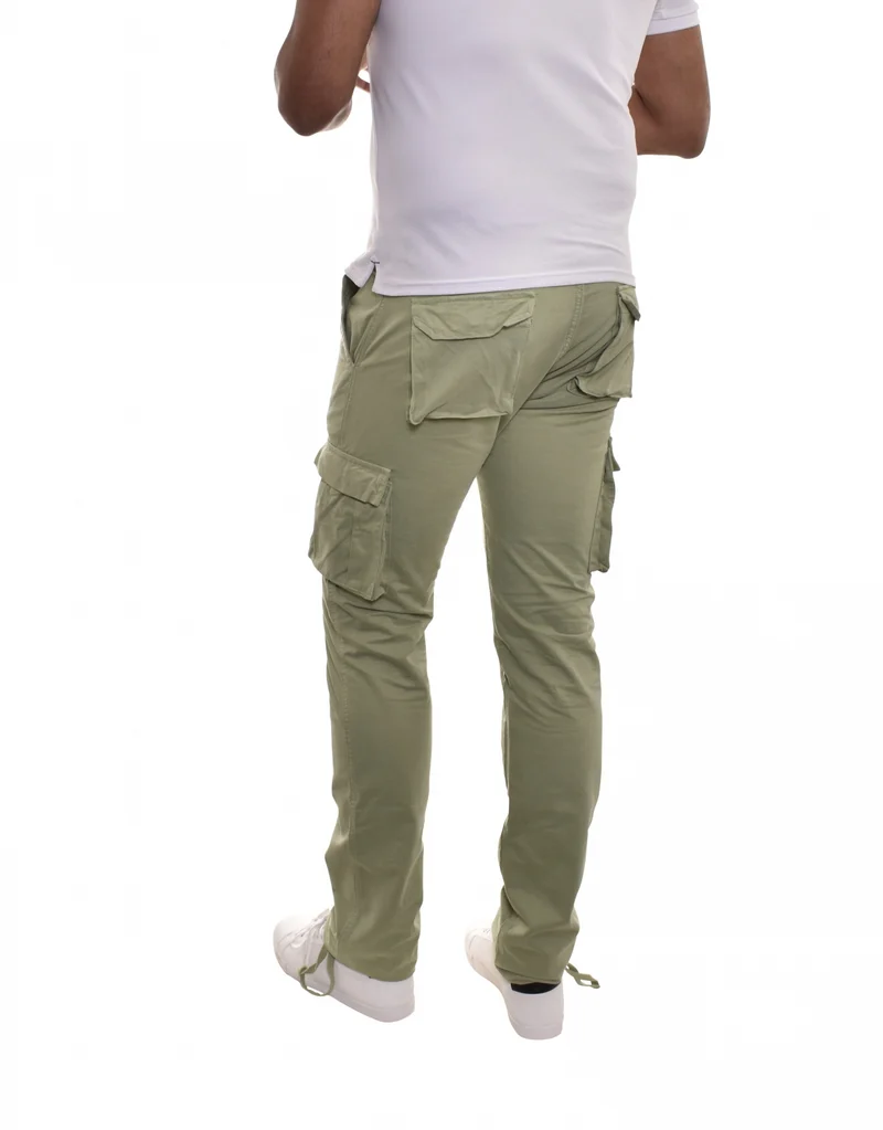 Pantalon cargo homme grand amande – Entrejambe 105 cm
