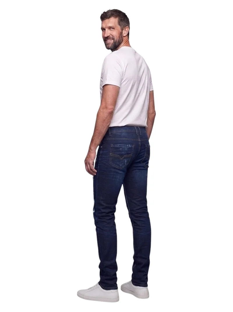 Jean homme grand slim déchiré – Entrejambe 105 cm