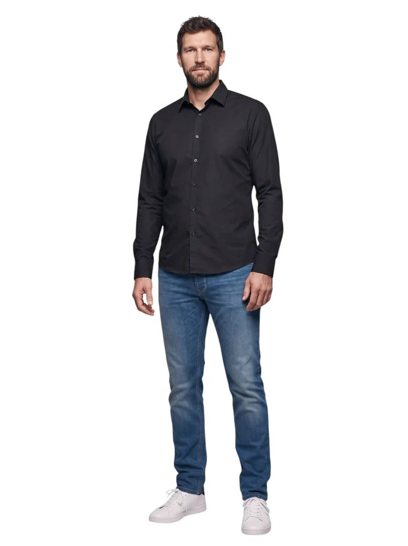 Jean homme straight délavé – Entrejambe 105 cm
