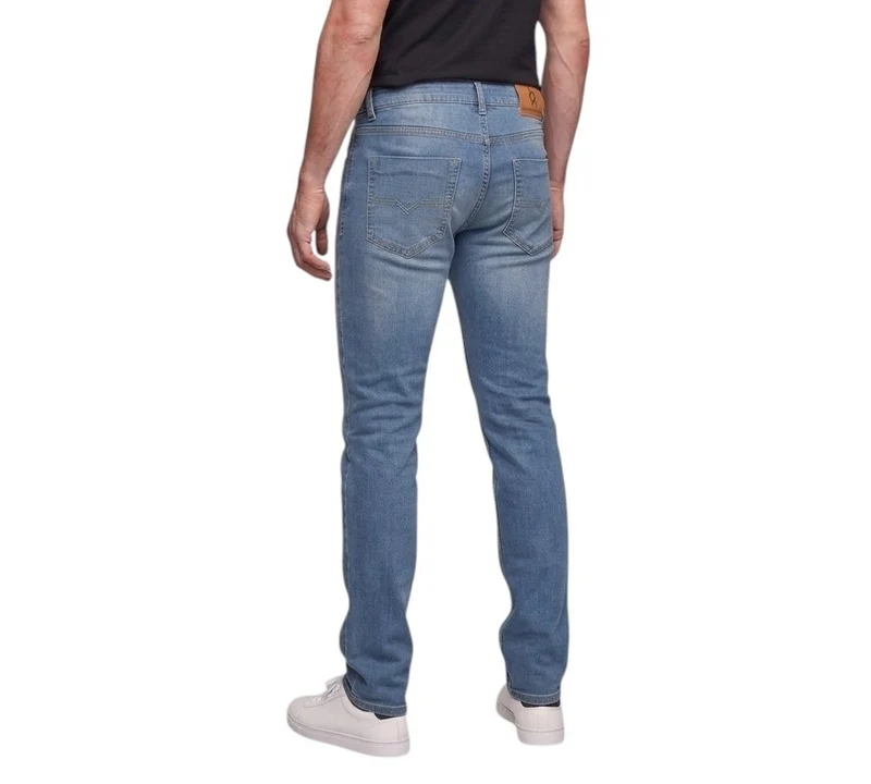 Jean homme straight délavé – Entrejambe 105 cm