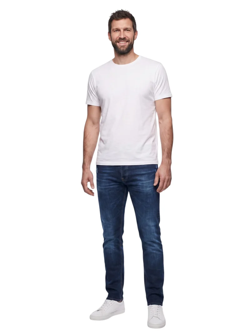 Jean homme grand effet usé – Entrejambe 105 cm | Steven Fusion