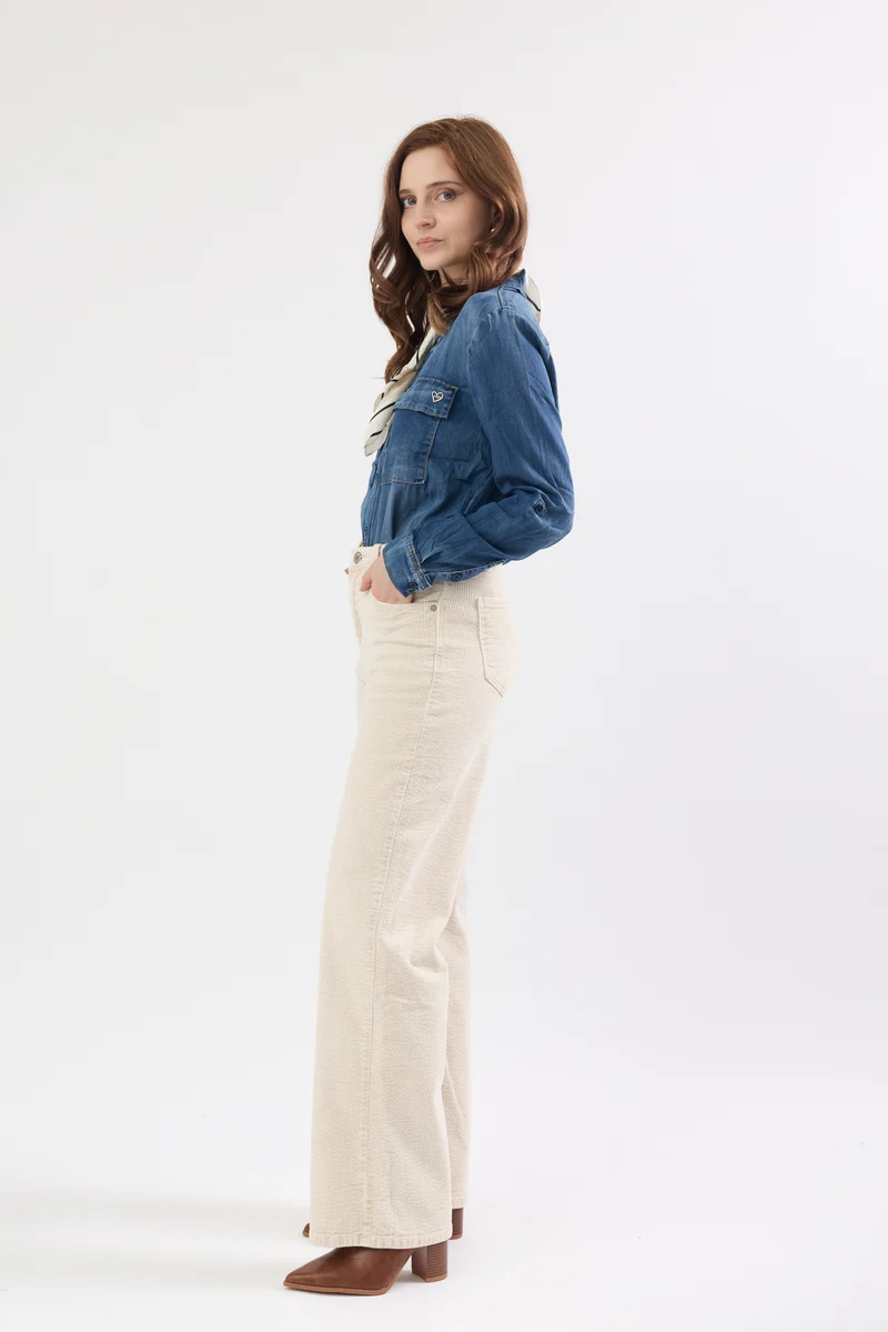 Pantalon Océane en Velours Côtelé