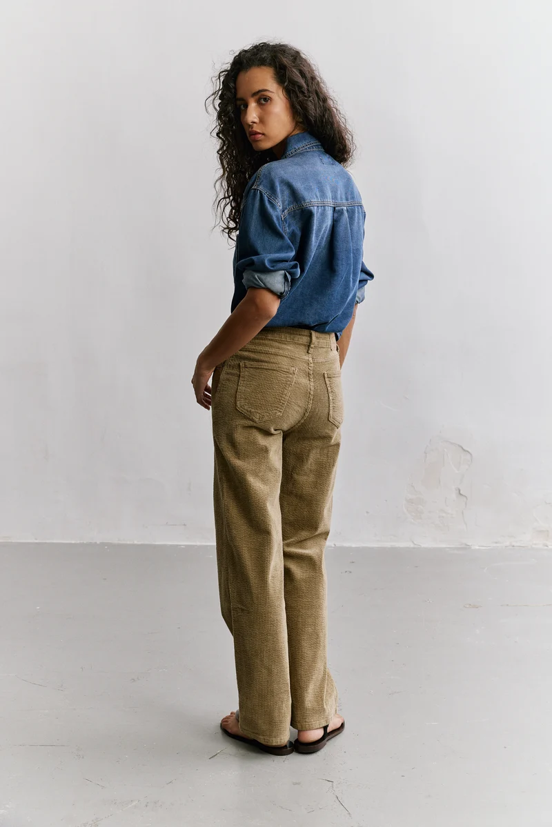 Pantalon Océane en Velours Côtelé