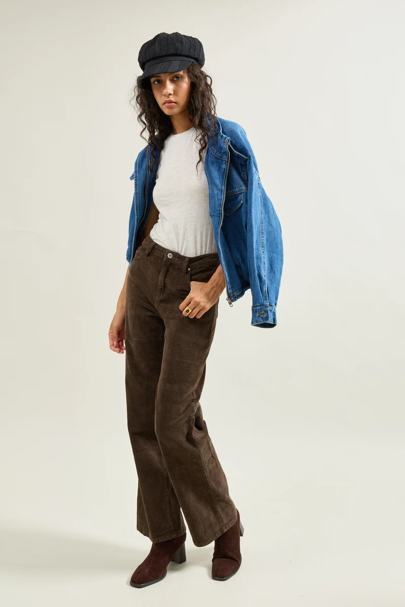 Pantalon Océane en Velours Côtelé