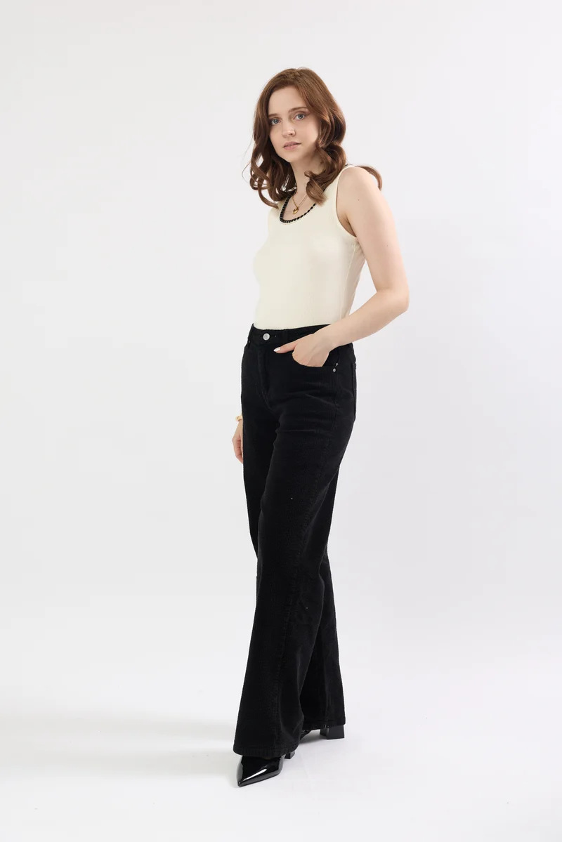 Pantalon Océane en Velours Côtelé