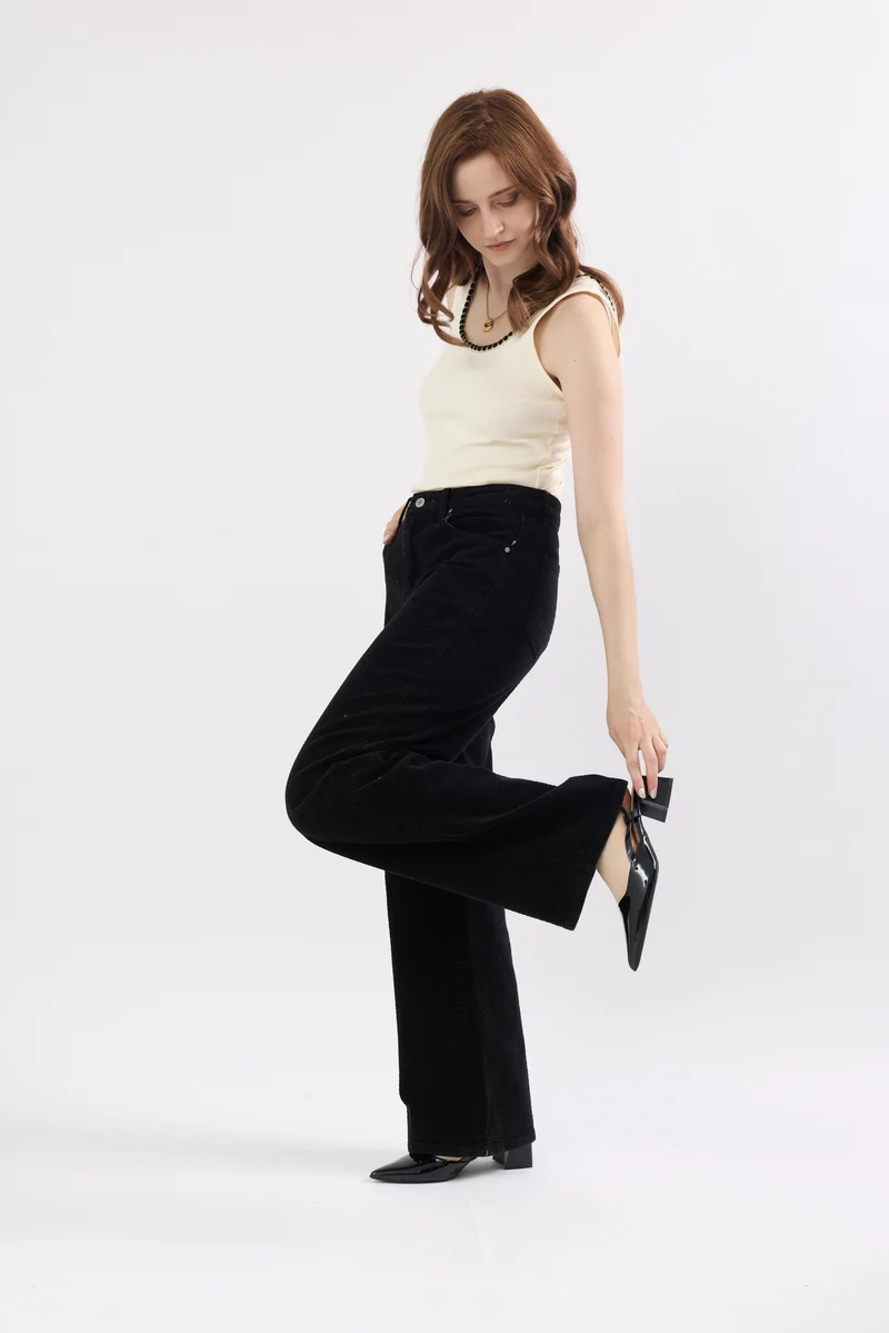 Pantalon Océane en Velours Côtelé