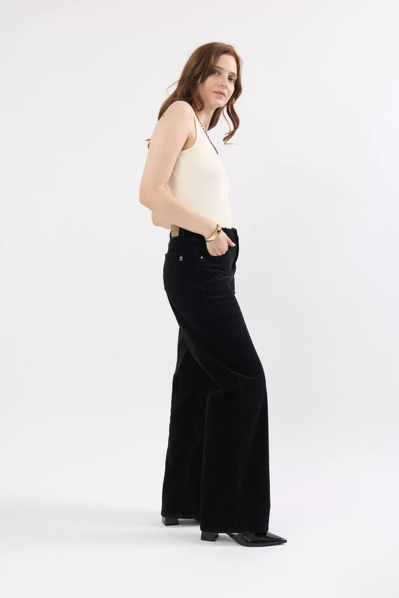 Pantalon Océane en Velours Côtelé