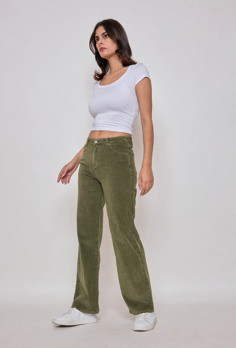 Pantalon Océane en Velours Côtelé