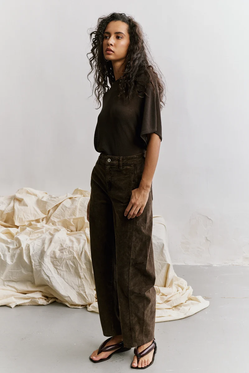 Pantalon Ballon Velours Côtelé