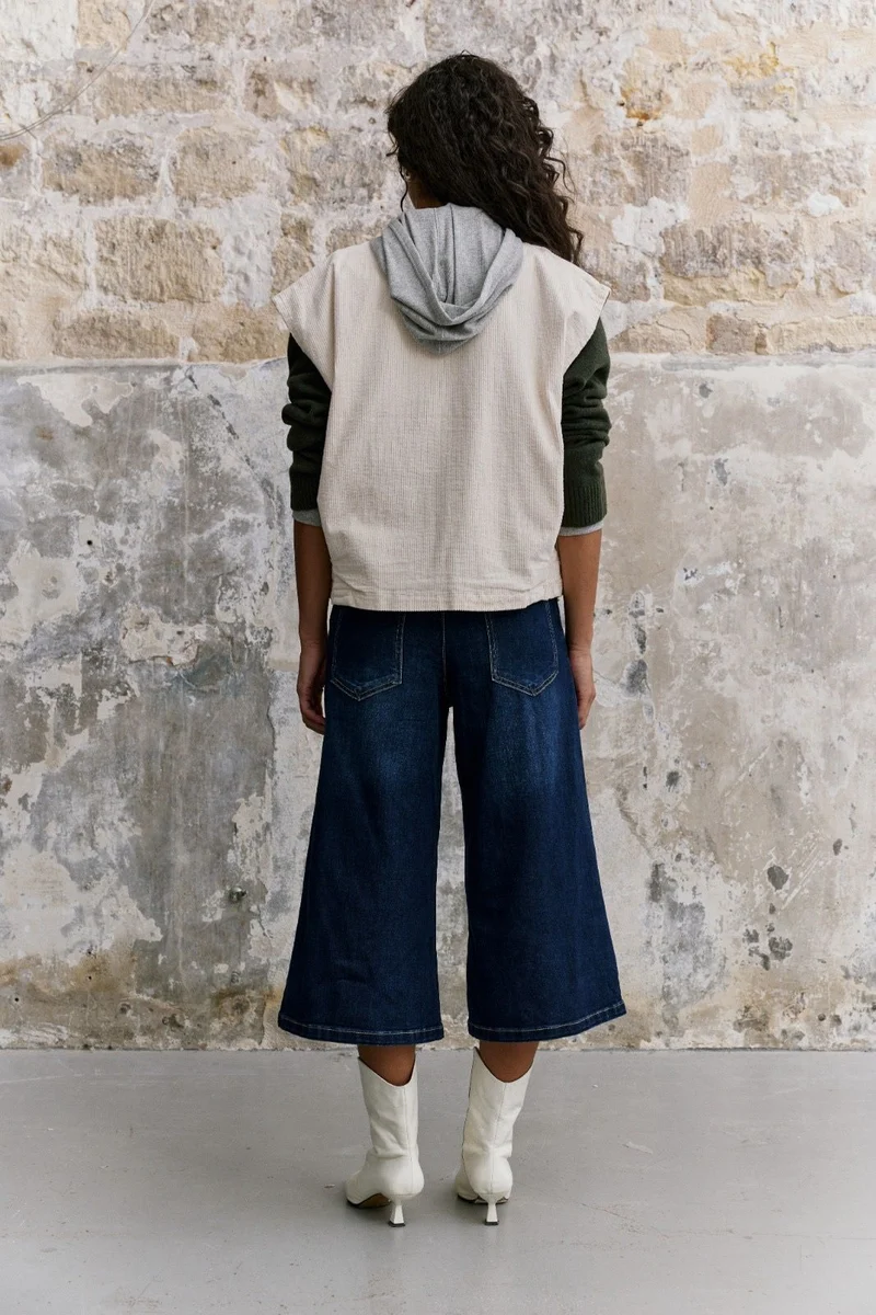 Blouson Sans Manches Velours Côtelé