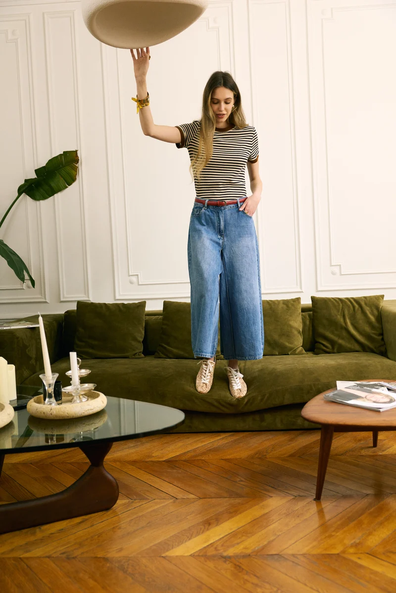 Jean Jupe Culotte Large