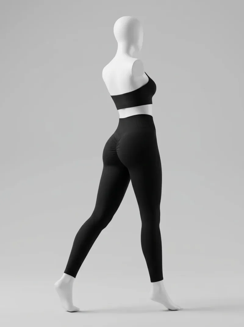Legging fitness nylon spandex sculptant sport femme