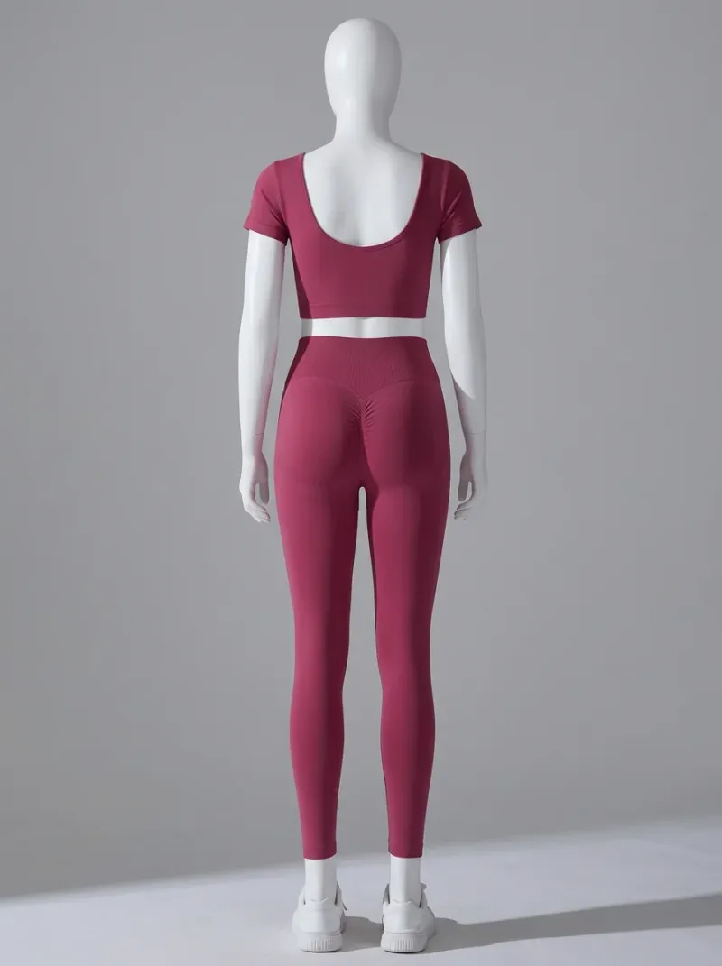 Legging fitness nylon spandex sculptant sport femme