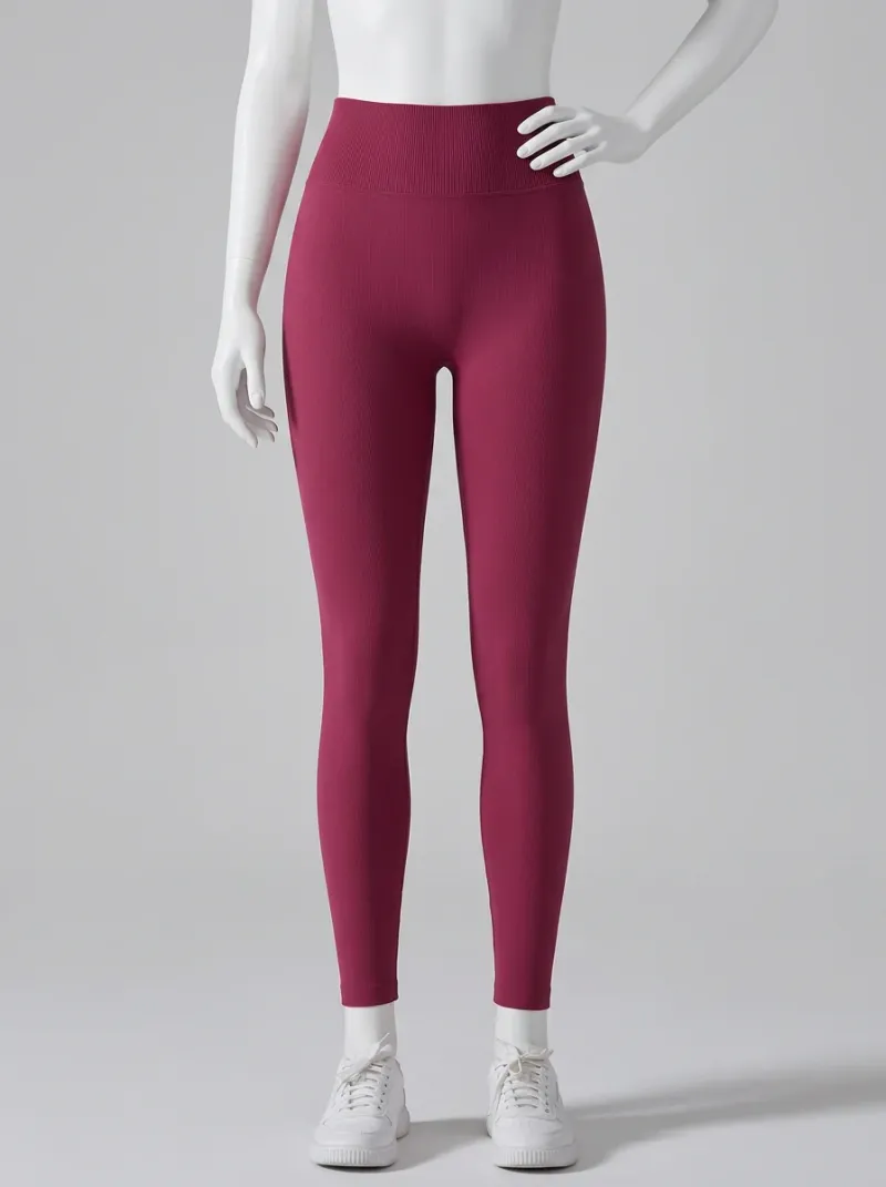Legging fitness nylon spandex sculptant sport femme