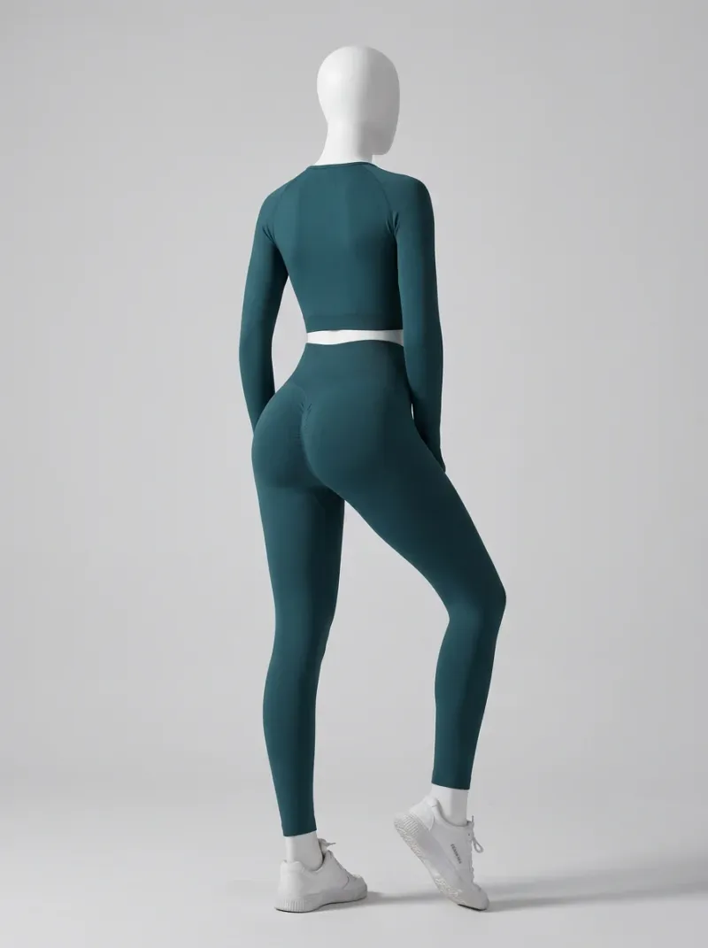 Legging fitness nylon spandex sculptant sport femme
