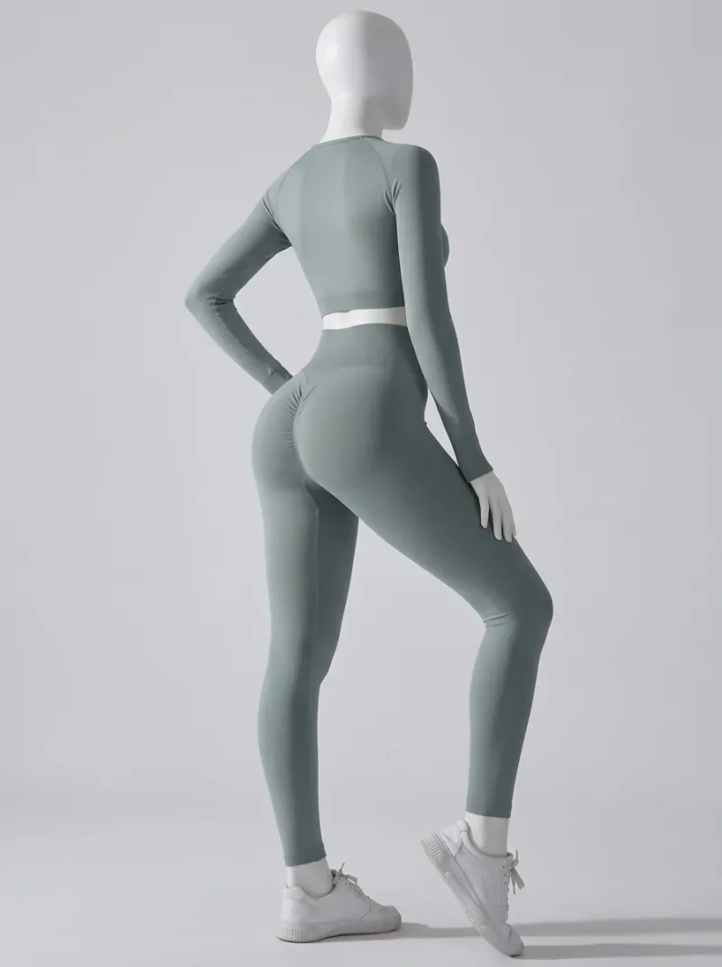 Legging fitness nylon spandex sculptant sport femme
