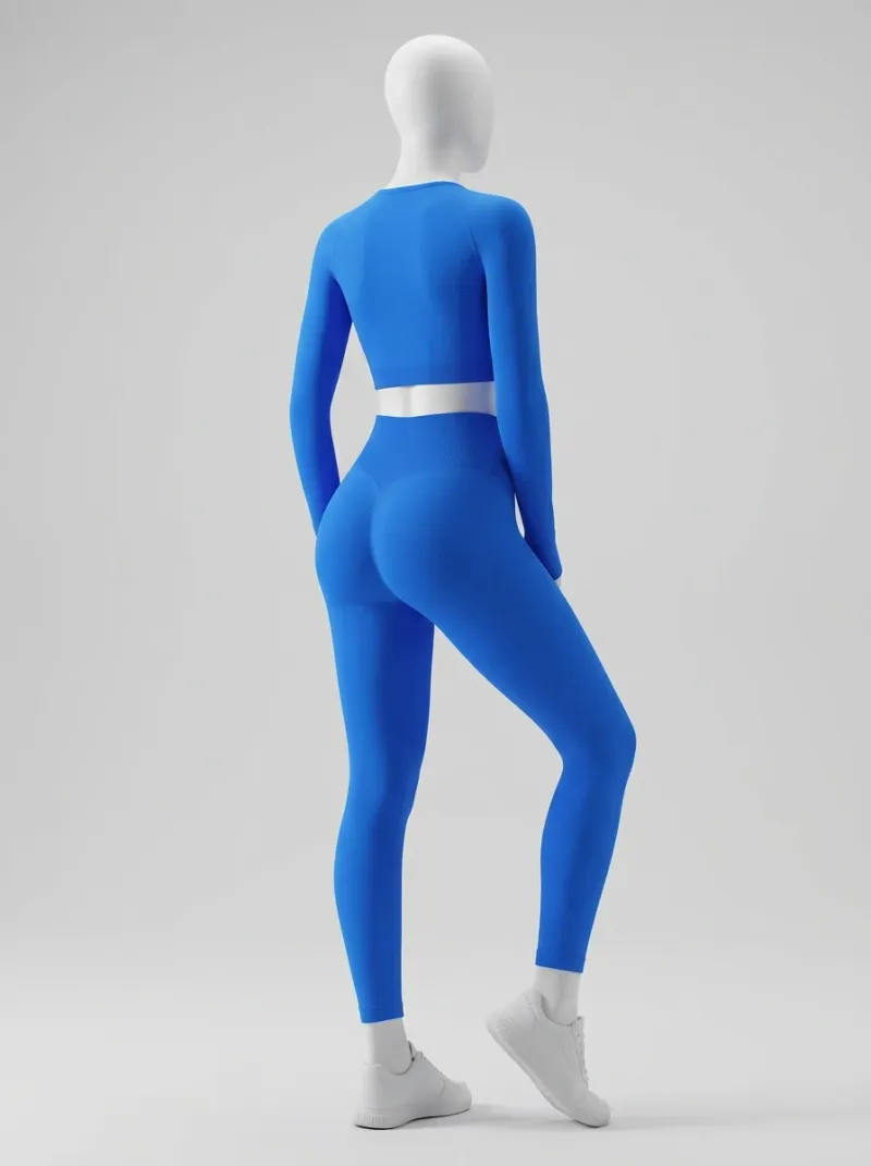Legging fitness nylon spandex sculptant sport femme