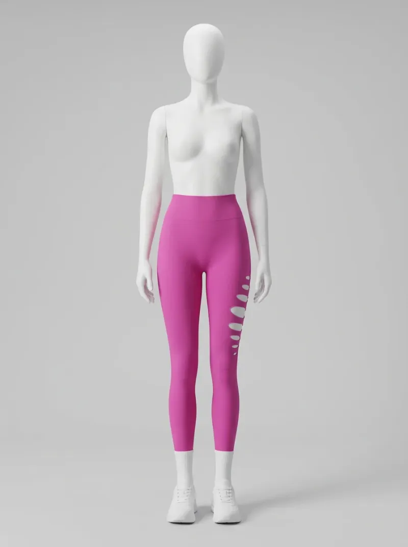 Legging fitness nylon spandex ajouré sport femme