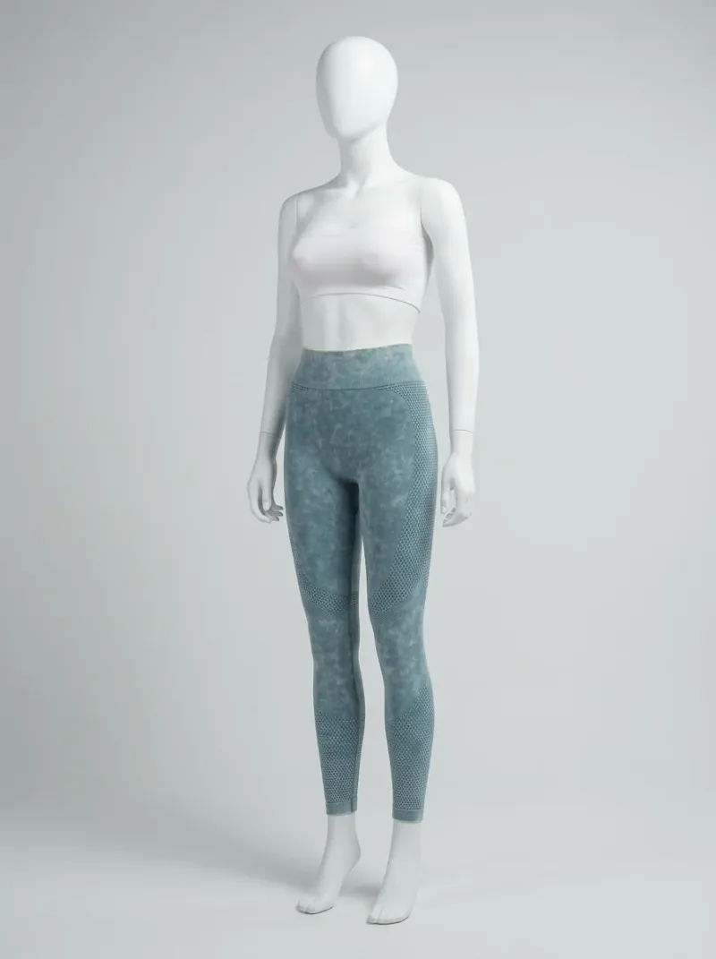 Legging fitness sans couture nylon extensible femme