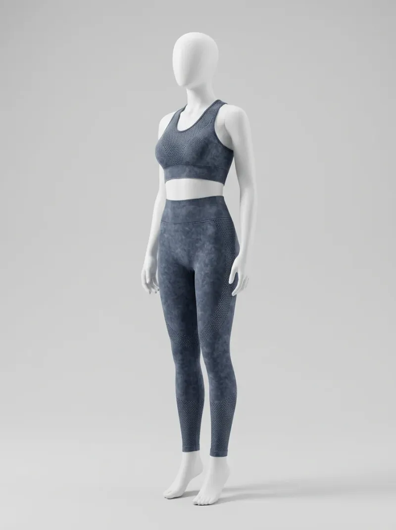 Legging fitness sans couture nylon extensible femme