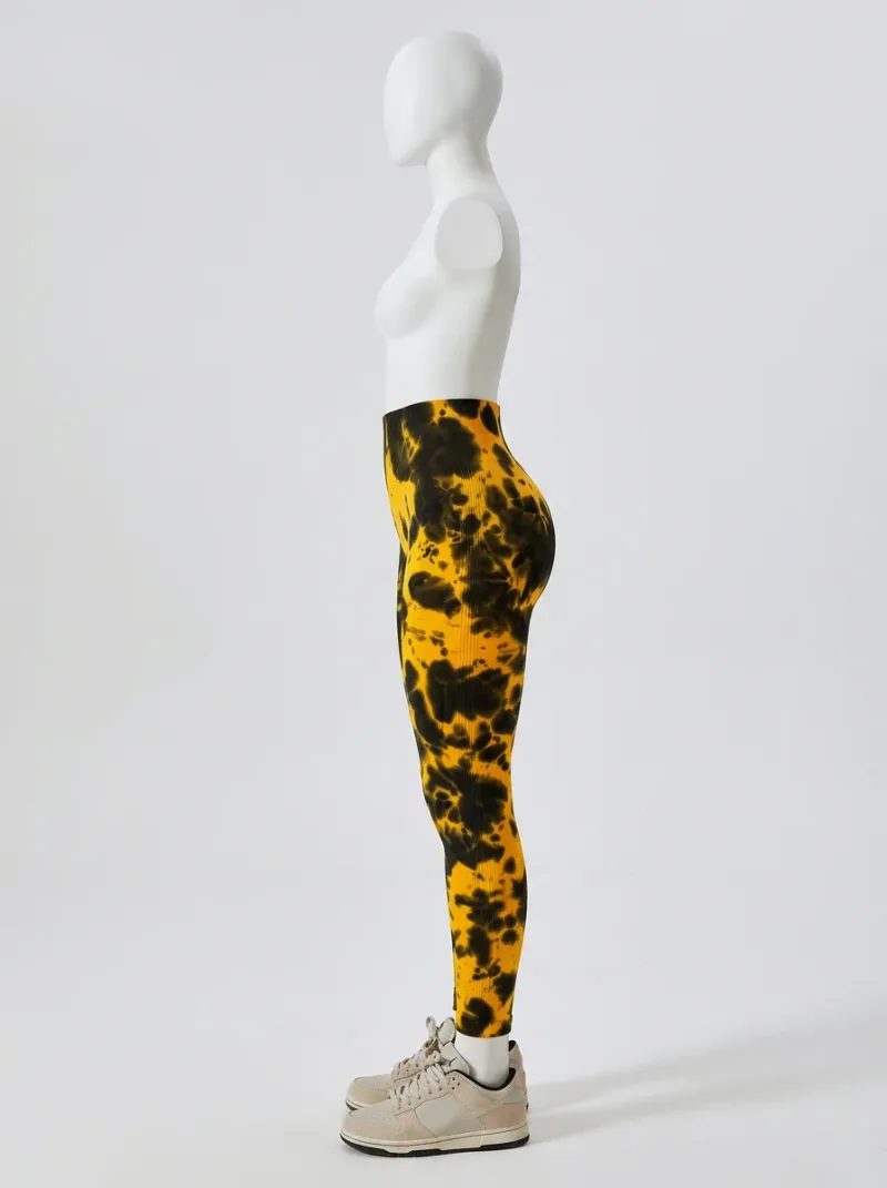 Legging fitness galbant spandex imprimé original femme