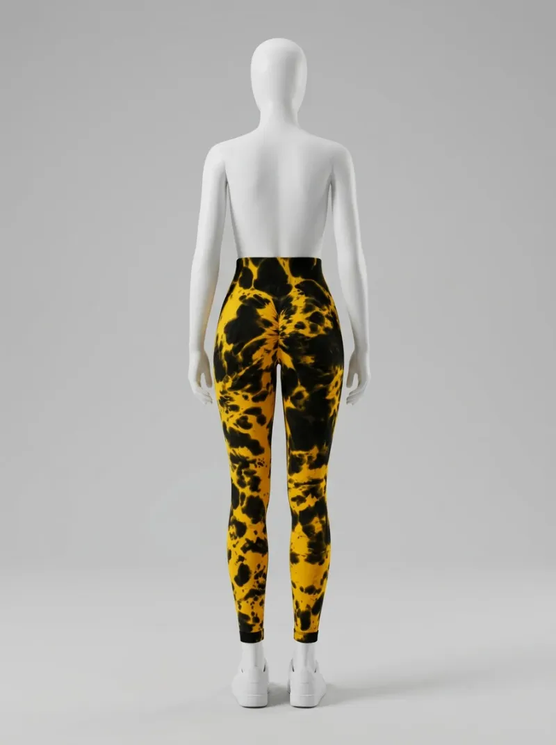 Legging fitness galbant spandex imprimé original femme