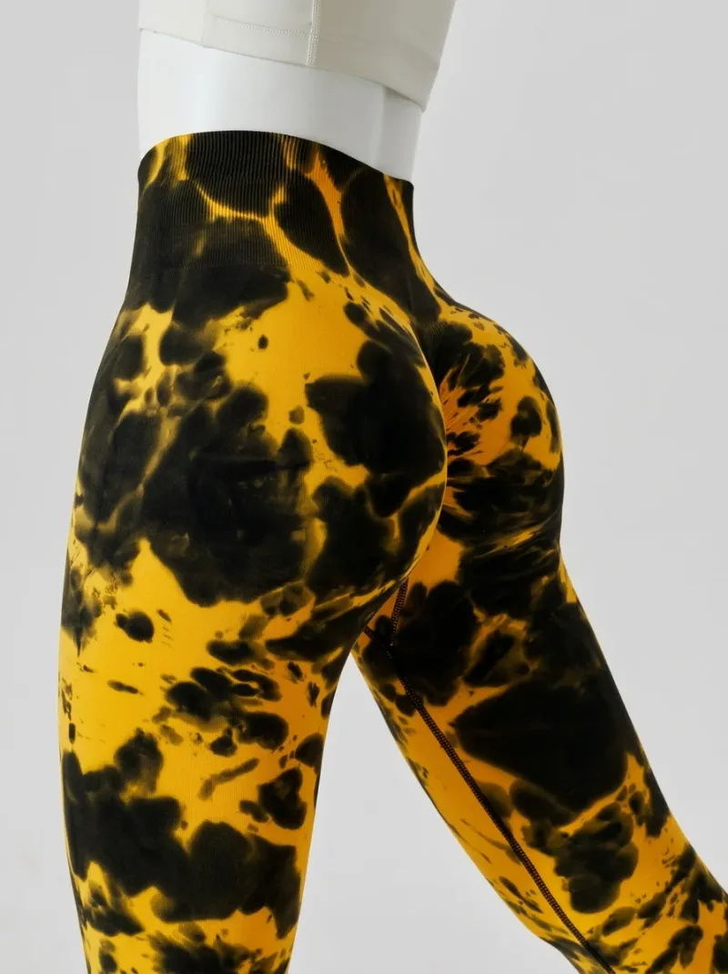 Legging fitness galbant spandex imprimé original femme