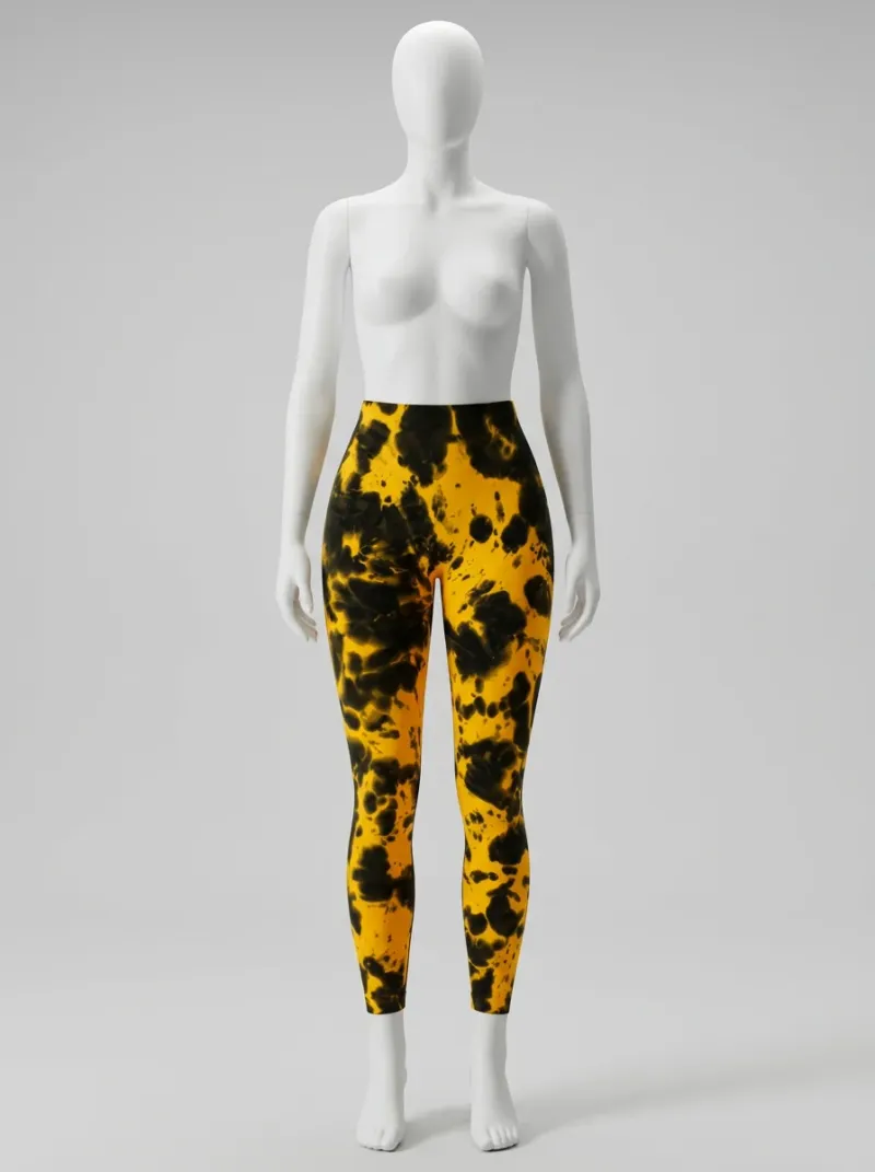 Legging fitness galbant spandex imprimé original femme
