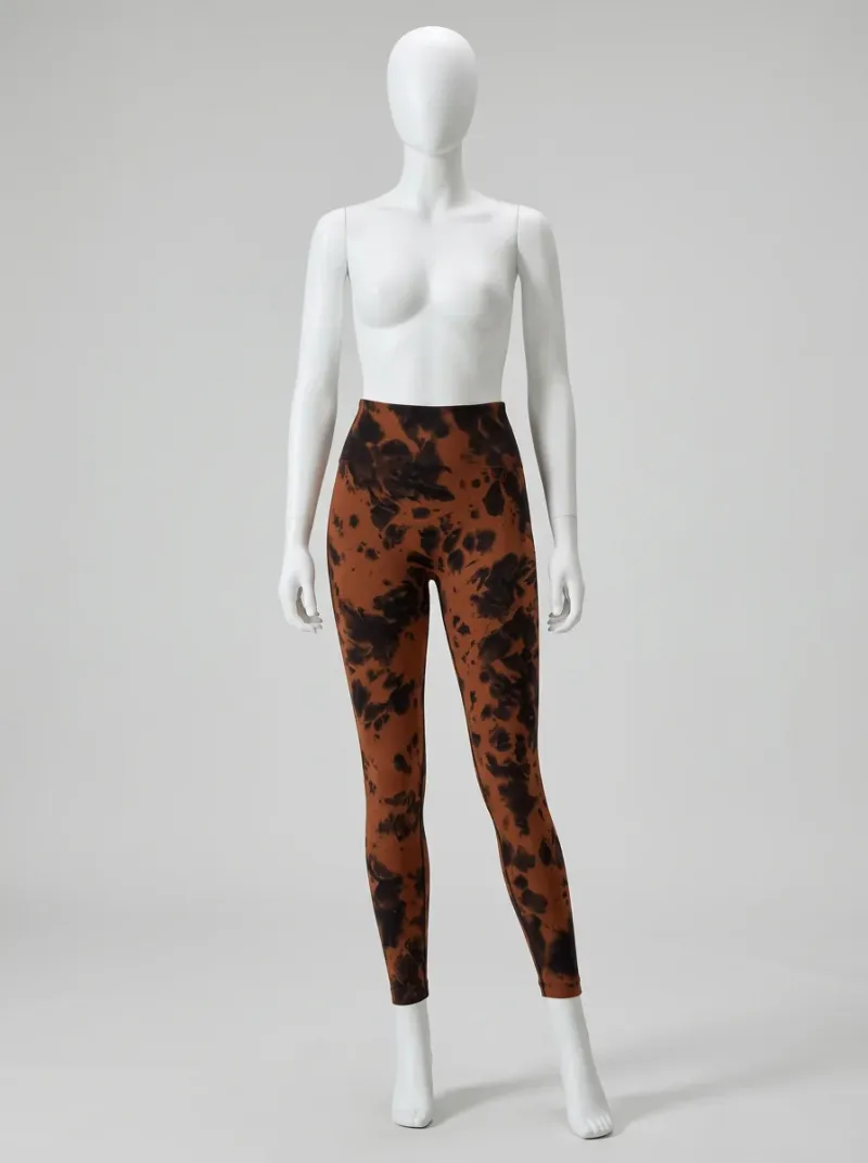 Legging fitness galbant spandex imprimé original femme
