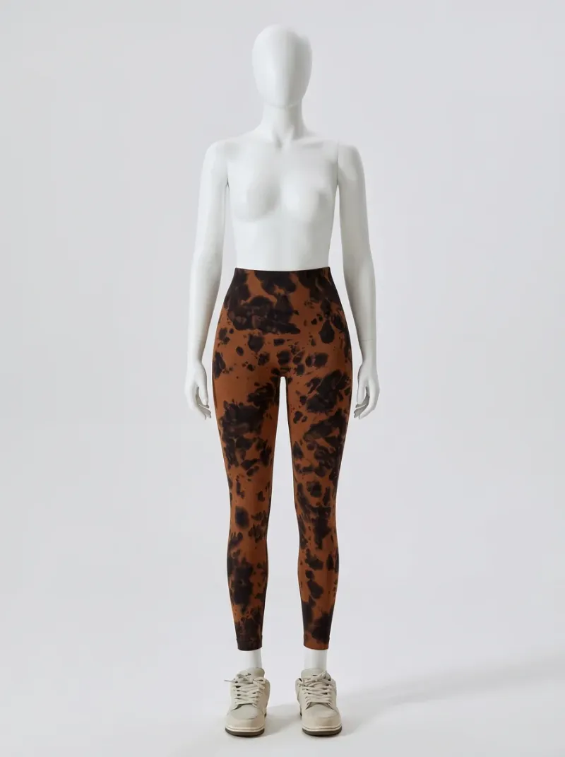 Legging fitness galbant spandex imprimé original femme