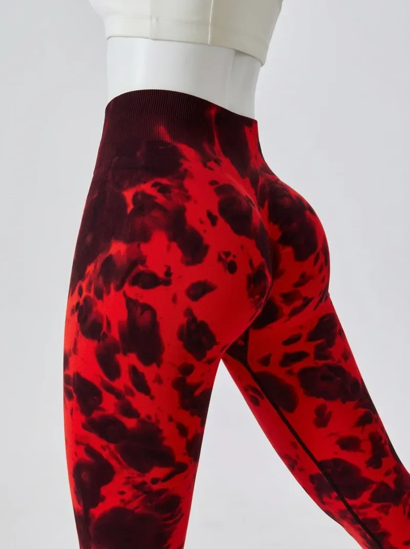 Legging fitness galbant spandex imprimé original femme