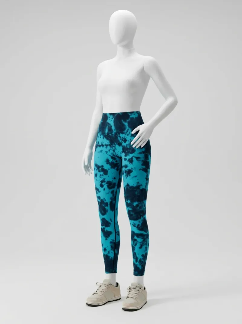 Legging fitness galbant spandex imprimé original femme