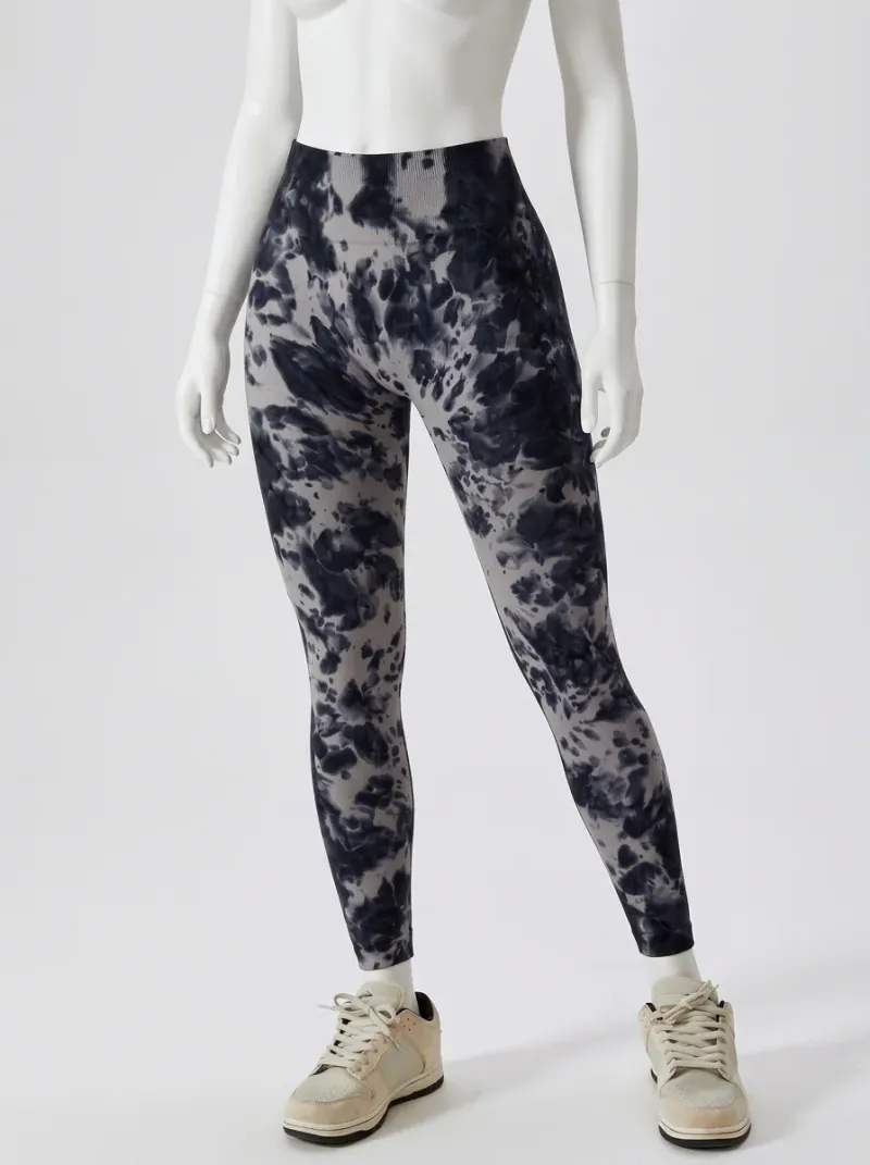 Legging fitness galbant spandex imprimé original femme
