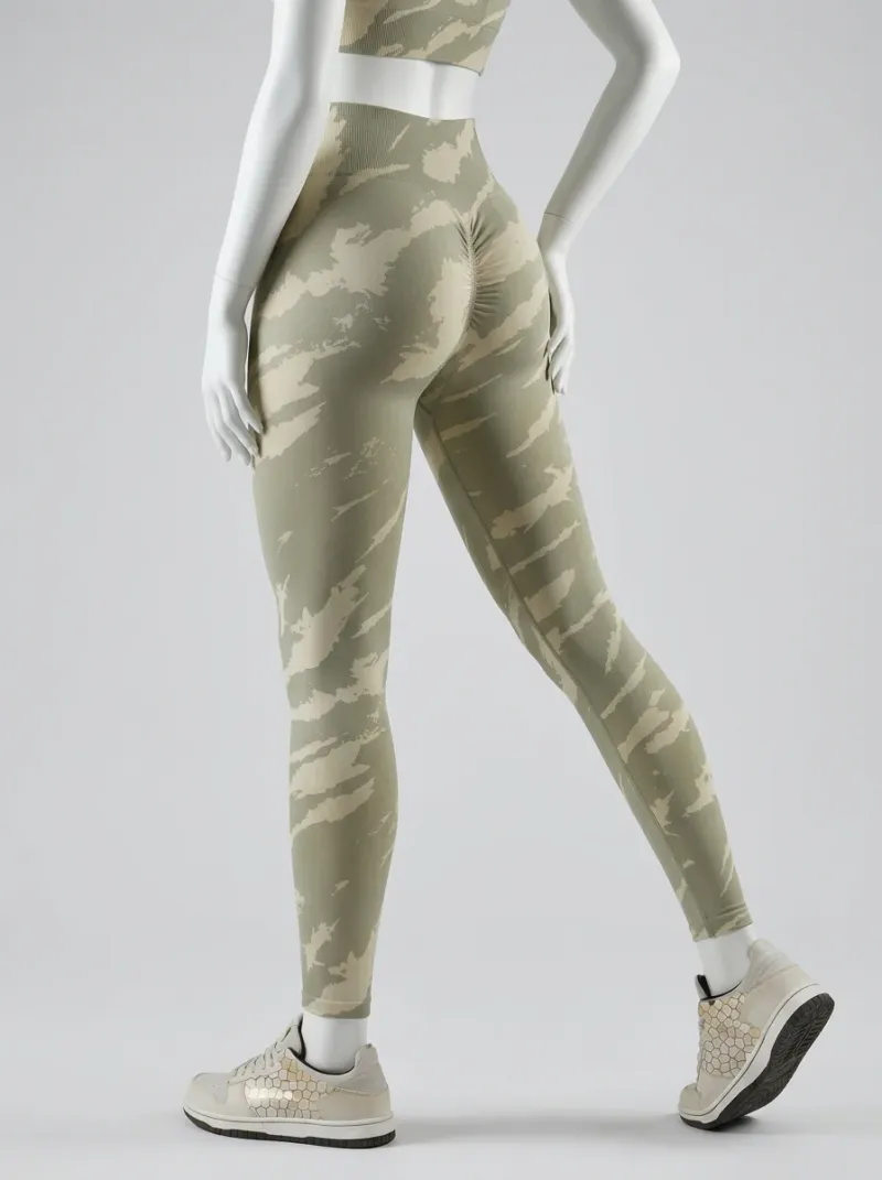 Legging fitness push up taille haute nylon sport
