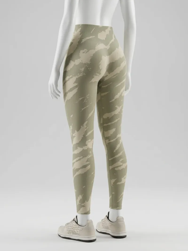 Legging fitness push up taille haute nylon sport
