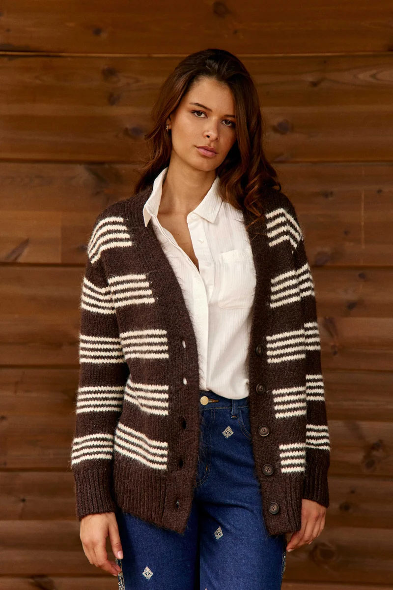 Merel - Gilet à rayures
