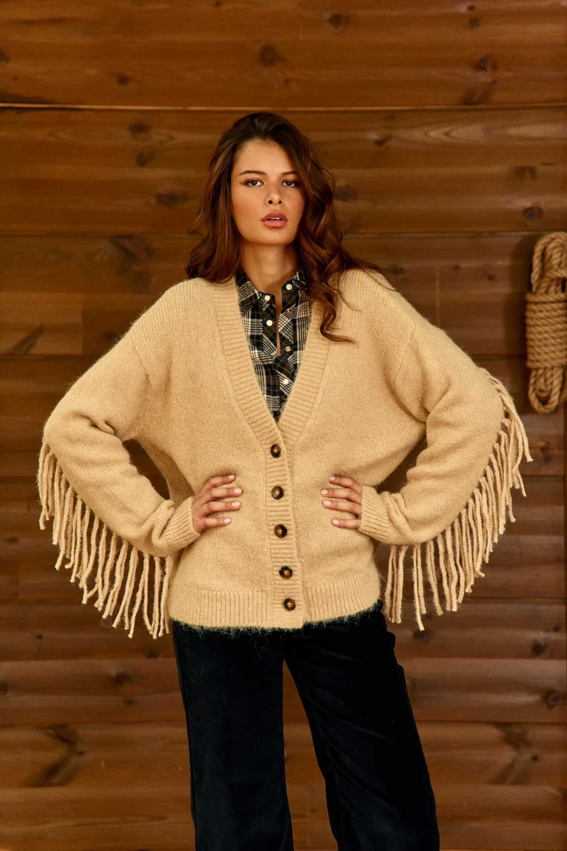 Mery - Gilet à franges