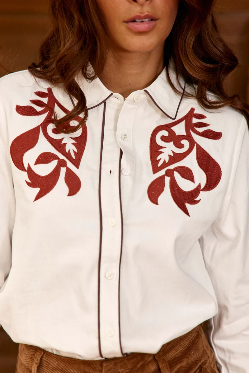 Clemt - Chemise brodée