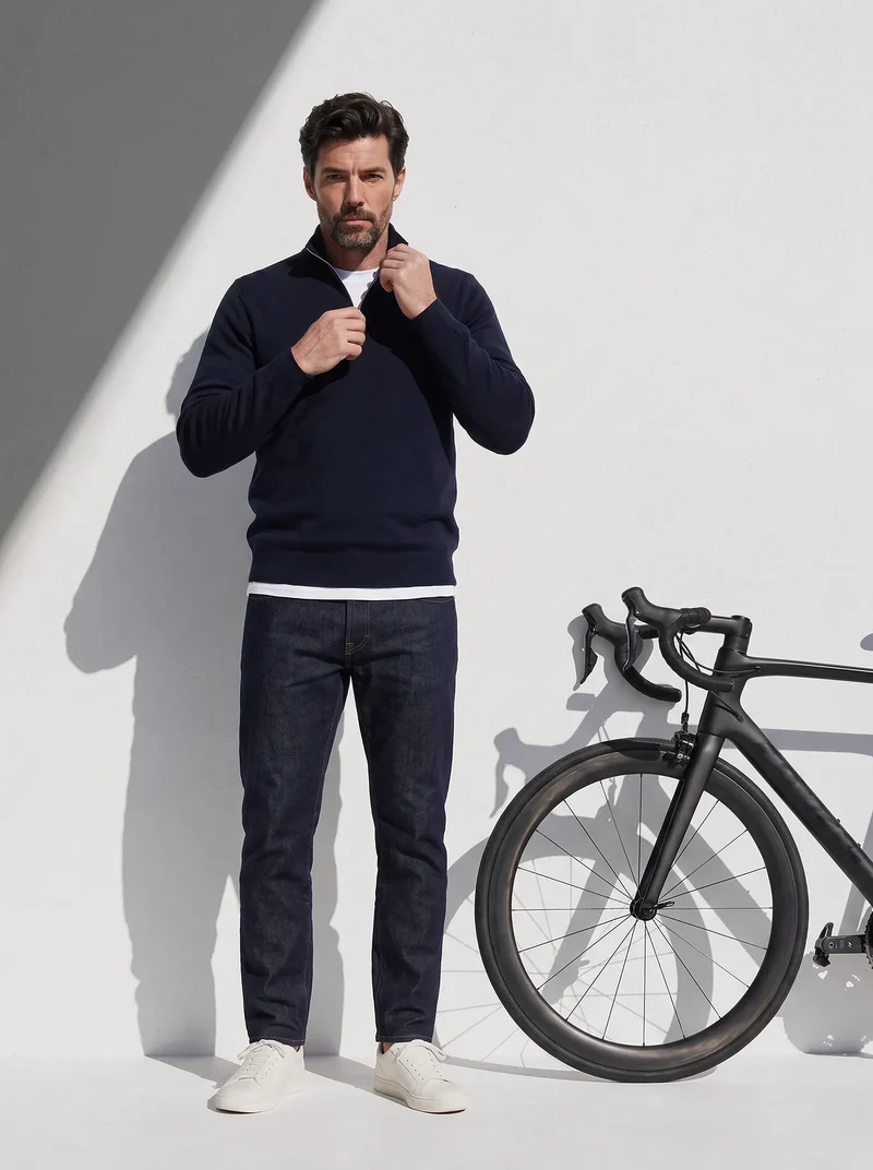 MILANO MERINO ZIP PULLOVER