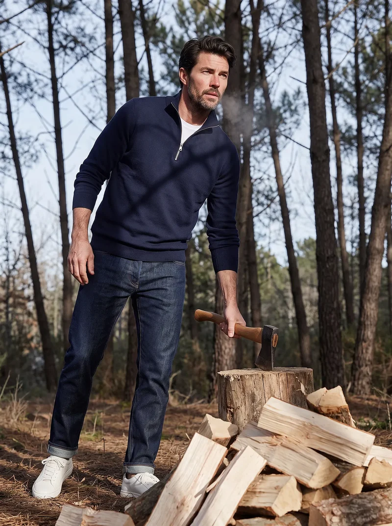 MILANO MERINO ZIP PULLOVER