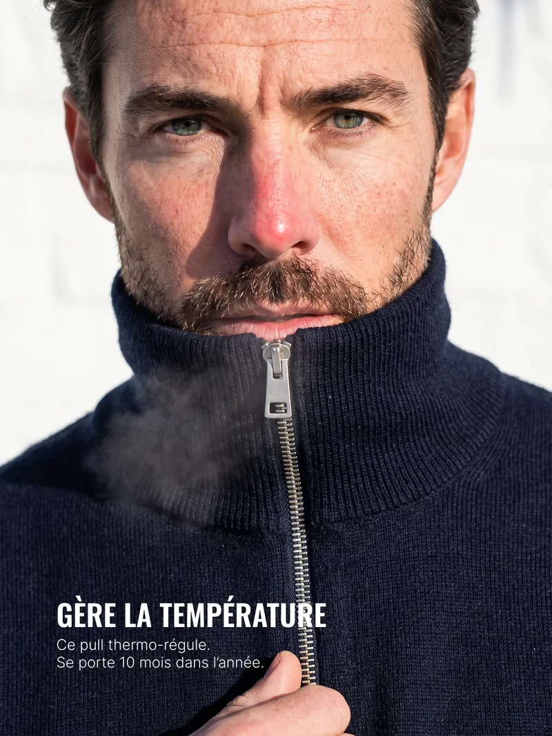MILANO MERINO ZIP PULLOVER