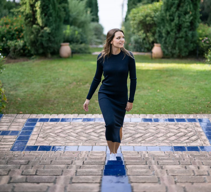 MERINO RIB DRESS