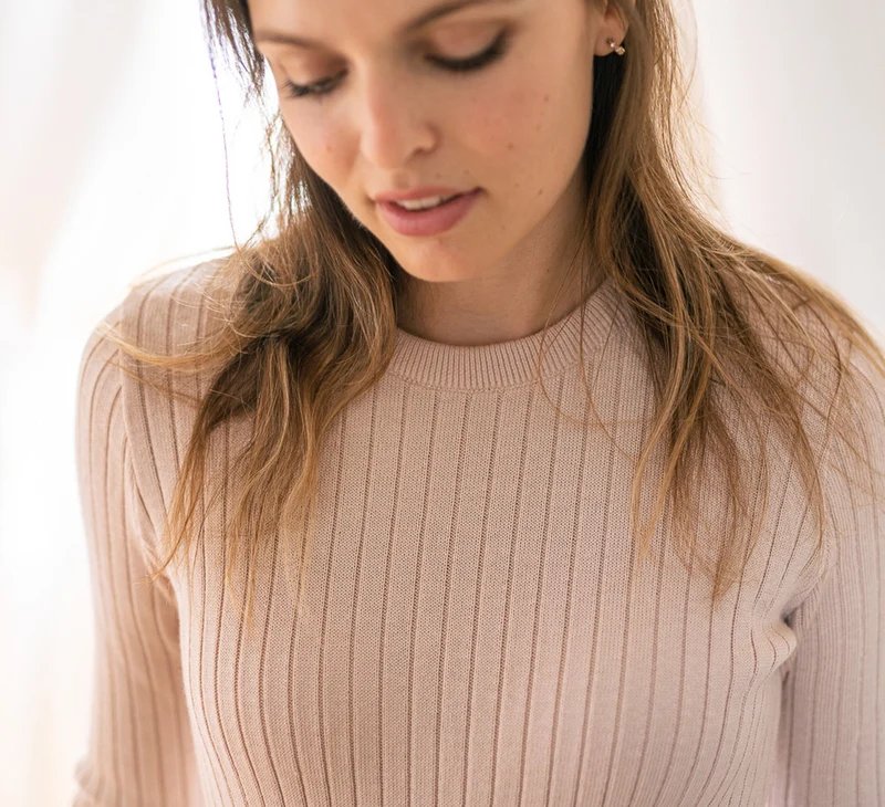 MERINO RIB DRESS
