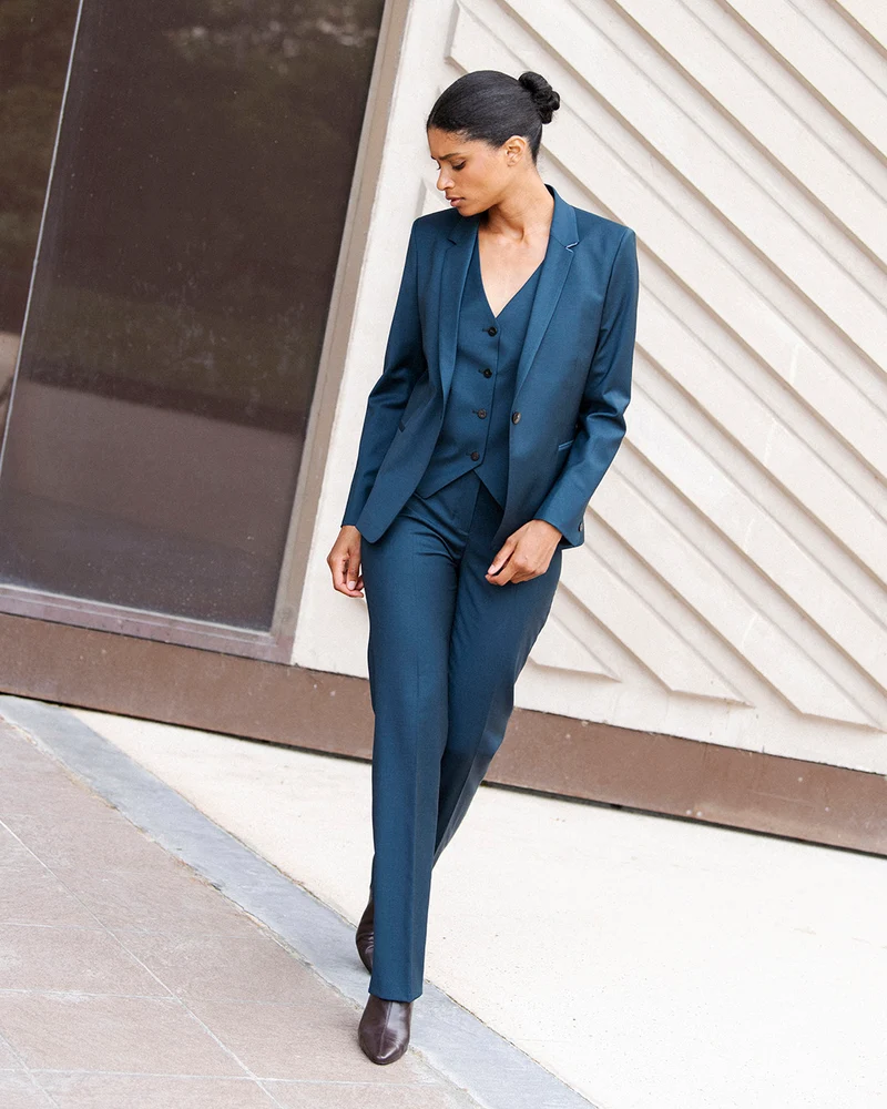 Pantalon droit Berlin - Teal