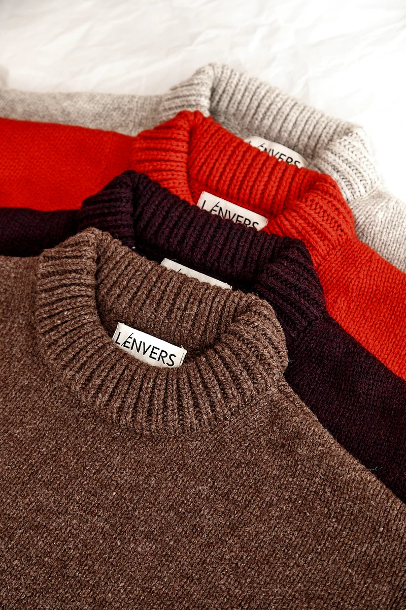 STEPHANIE Oversize Sweater in Merino Wool - Chocolate