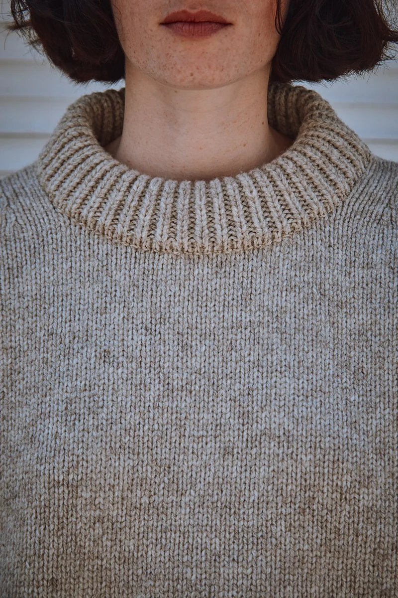 STEPHANIE Oversize Sweater in Merino Wool - Beige