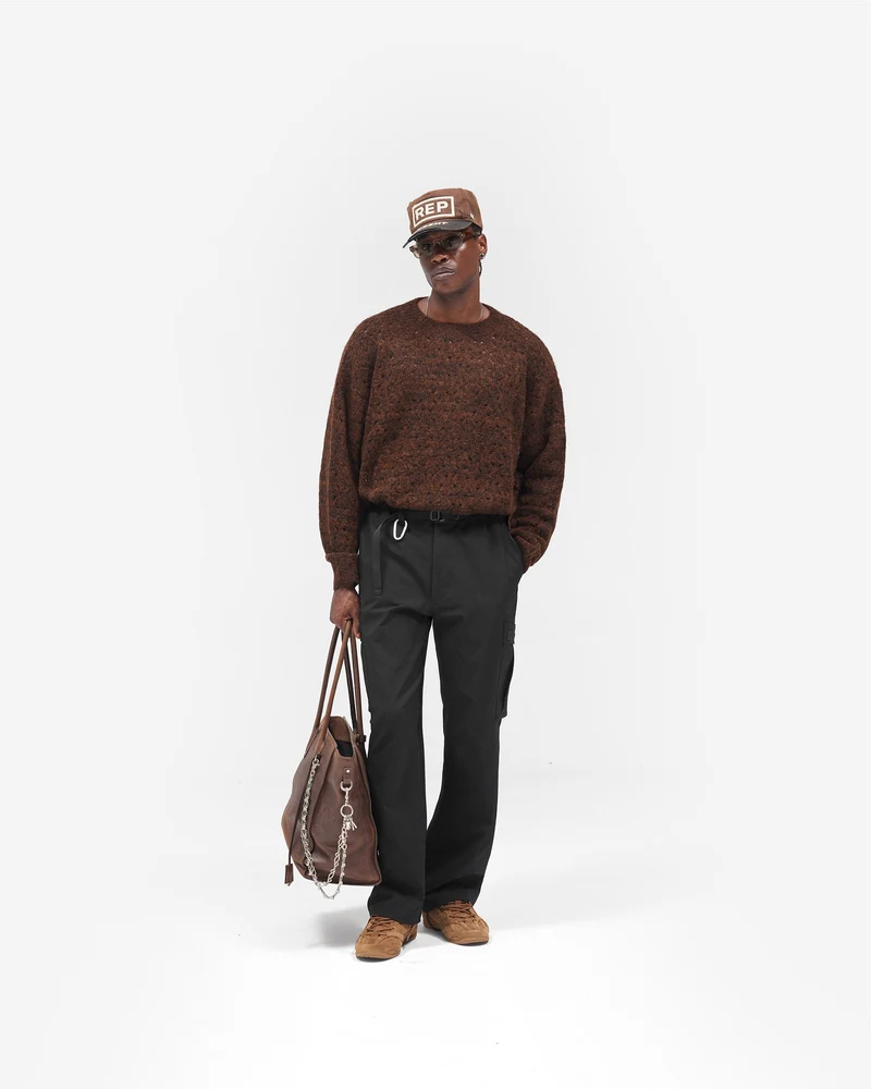 Nylon Cargo Pant - Black